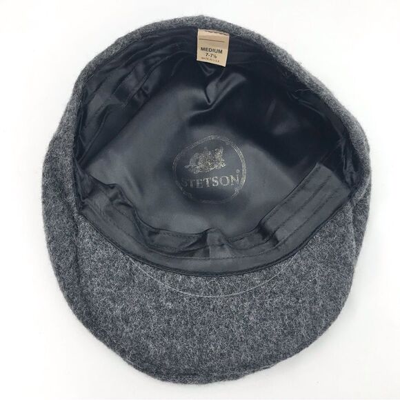 Stetson Gray Wool Newsboy Peaky Blinders Classic Cap - Picture 8 of 12